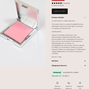 Cosmic beauty blush butter